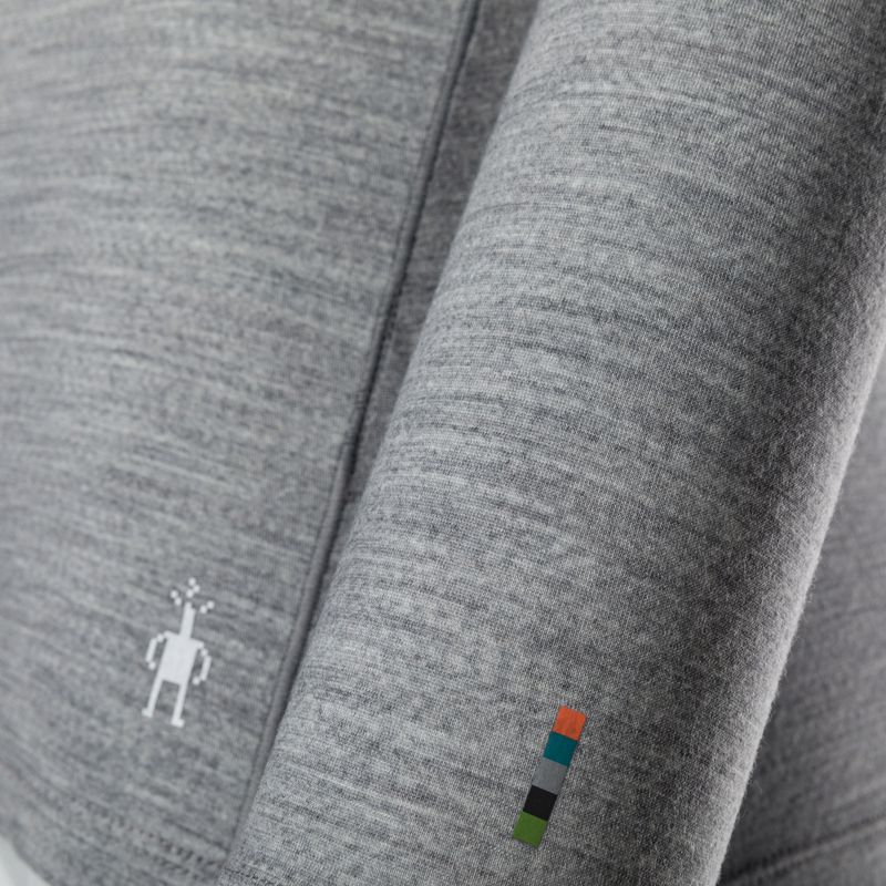 Dámská termoakční mikina Smartwool Merino 150 Baselayer Boxed světle šedý melír 3