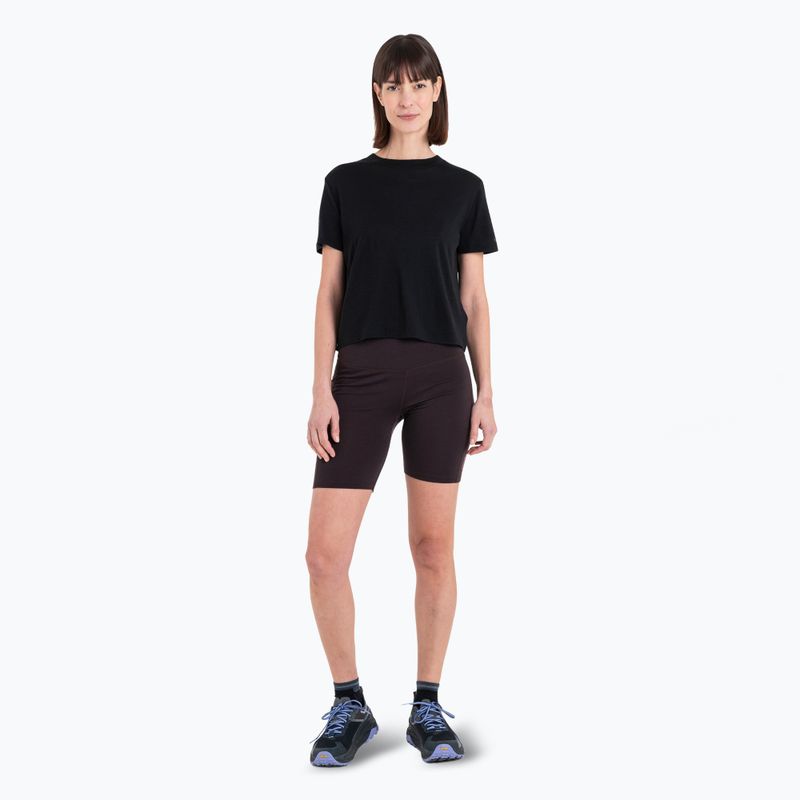 Dámské trekingové tričko  icebreaker Merino 150 Tech Lite III SS Crop Tee black 2