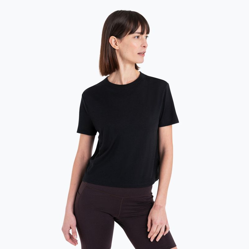 Dámské trekingové tričko  icebreaker Merino 150 Tech Lite III SS Crop Tee black 4