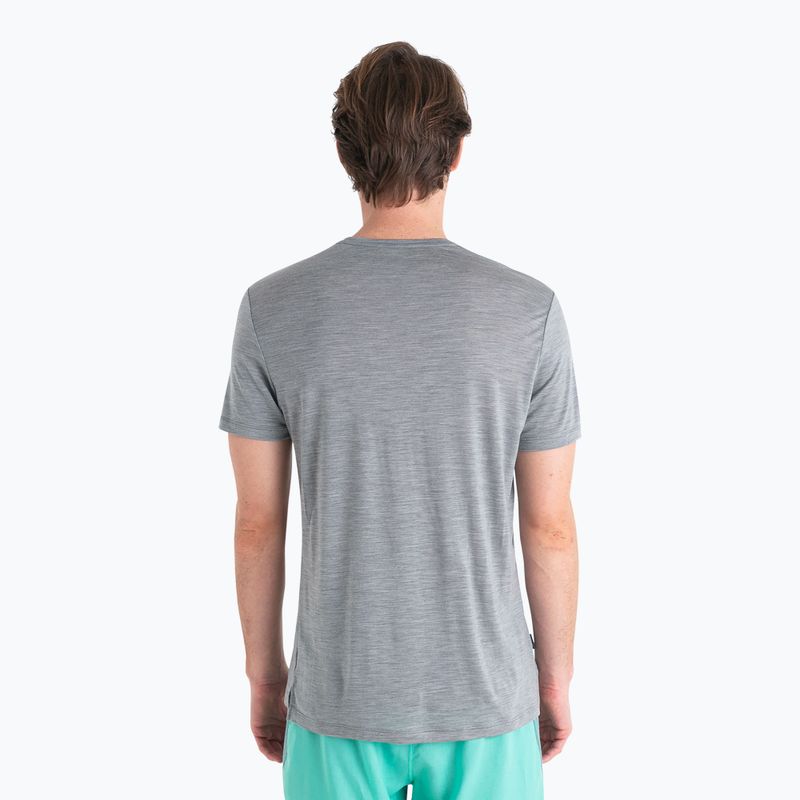 Pánské trekingové tričko  icebreaker Merino 125 Cool-Lite Sphere III SS Tee metro heather 2