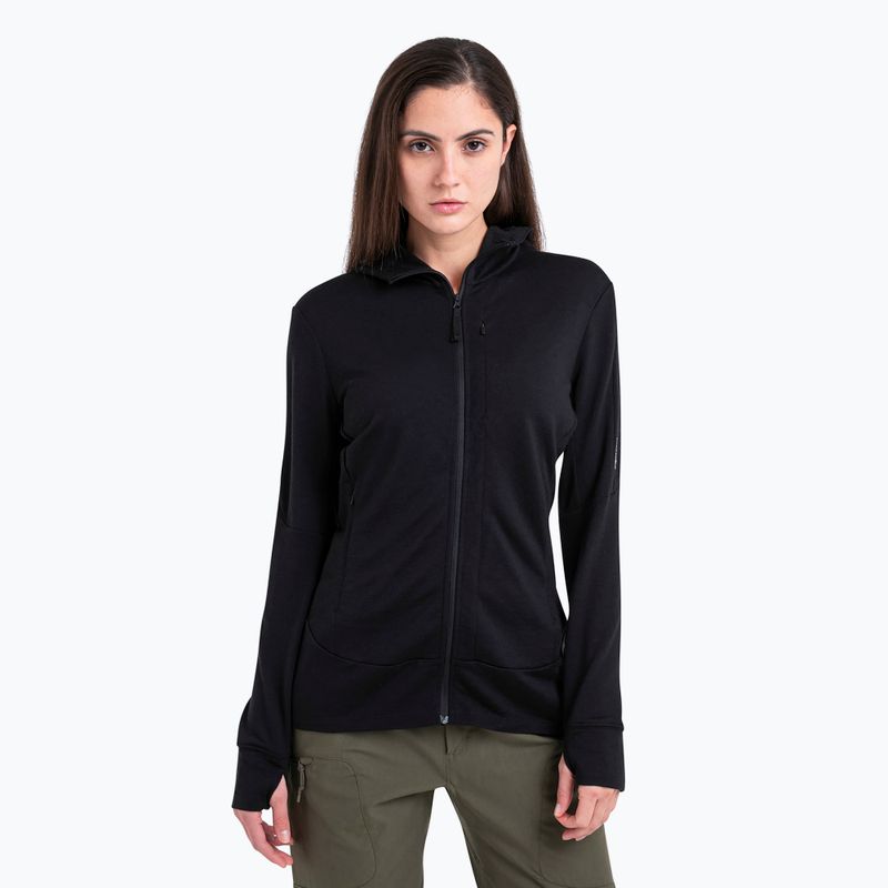 Dámská treková mikina icebreaker Merino 260 Quantum IV black