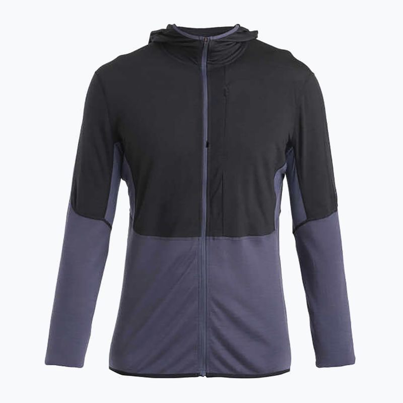 Pánská trekingová mikina icebreaker Merino 200 Realfleece™ Descender black/graphite/cb