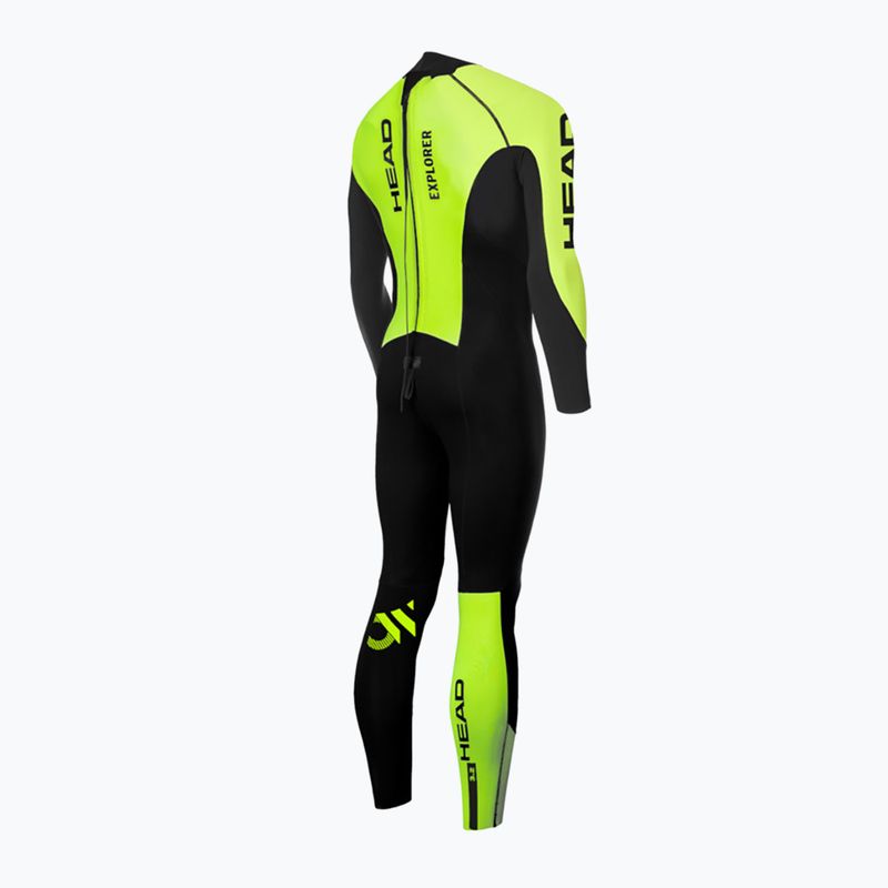 Pánský triatlonový neopren HEAD Ow Explorer FS 3.2.2 black/lime 2
