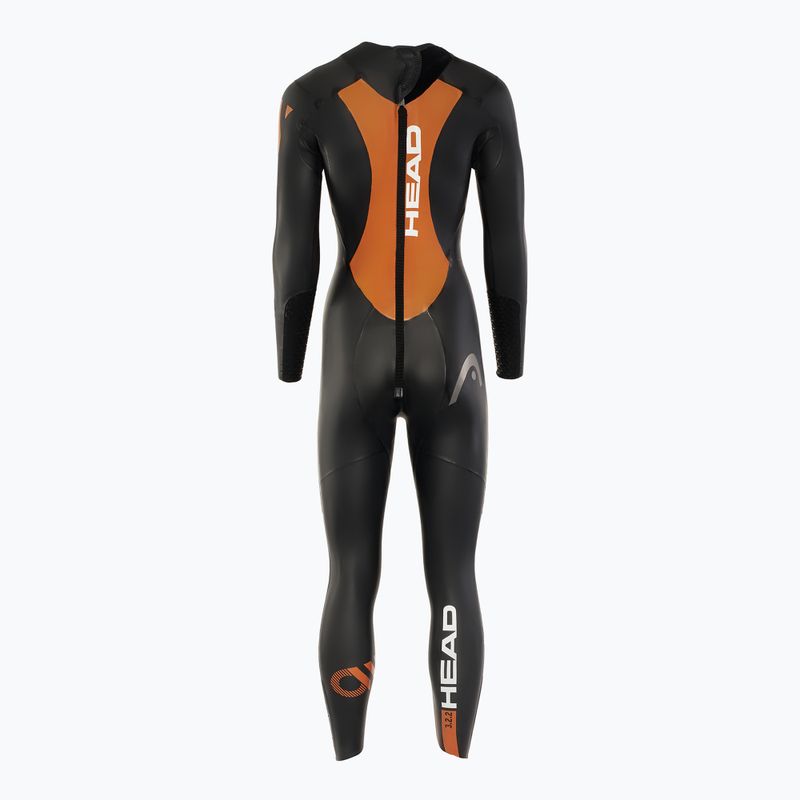 Dámský triatkonový neopren HEAD Ow Shell Fs 3.2.2 black/orange 2