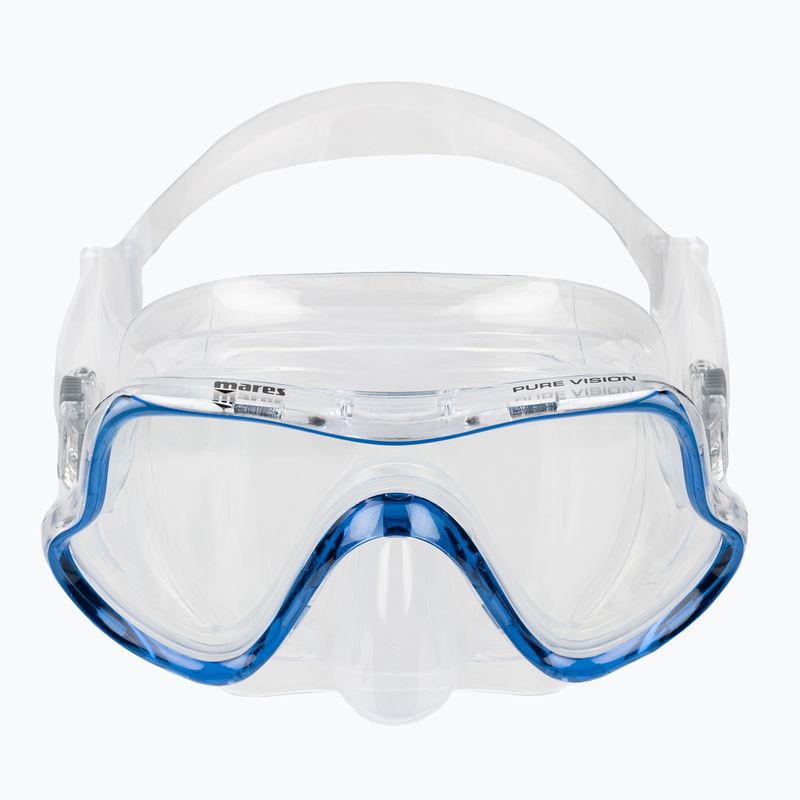 Šnorchlovací maska Mares Pure Vision čirá modrá 411217 2