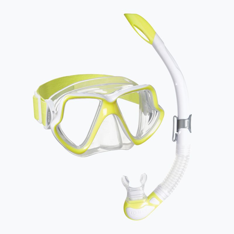 Šnorchlovací sada Mares Combo Wahoo Neon yellow/white/clear 411779BB