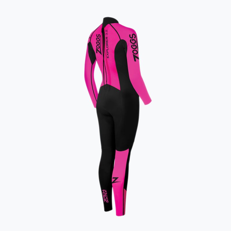 Dámský plavecký neopren Zoggs Ow Explorer Fs 3.2.2 mm black/pink 2