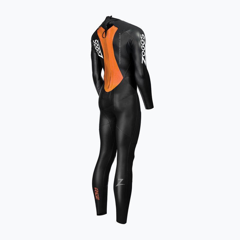 Dámský plavecký neopren Zoggs Ow Shell Fs 3.2.2 mm black/orange 2