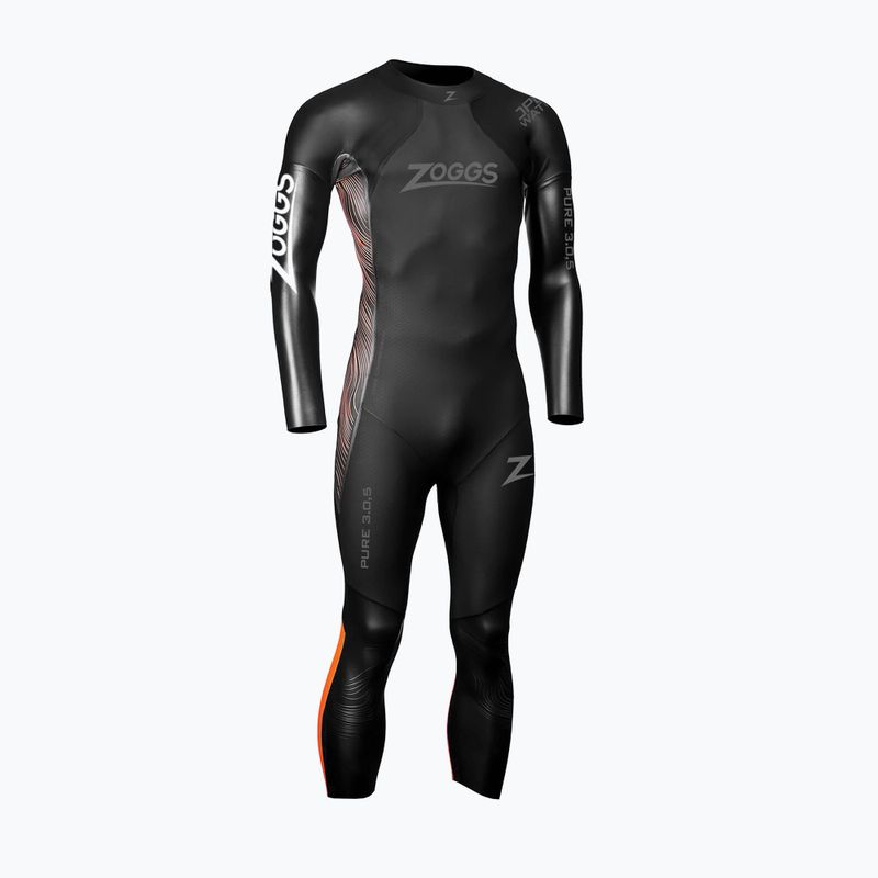 Pánský plavecký neopren Zoggs Ow Pure Fs 3.0,5 mm 3/4 black