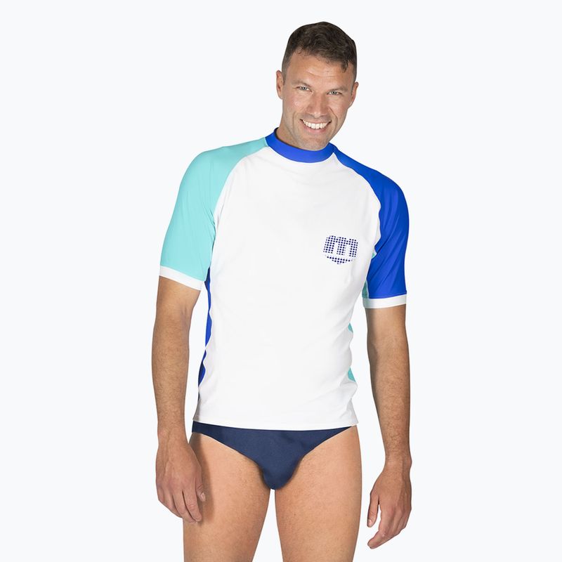 Pánské plavecké tričko Mares Rashguard Shield white