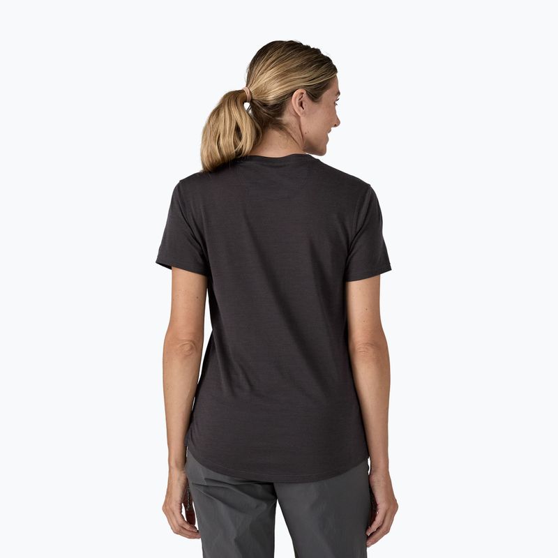 Dámské tričko Patagonia Cap Cool Merino Blend Graphic Shirt heritage header/black 2