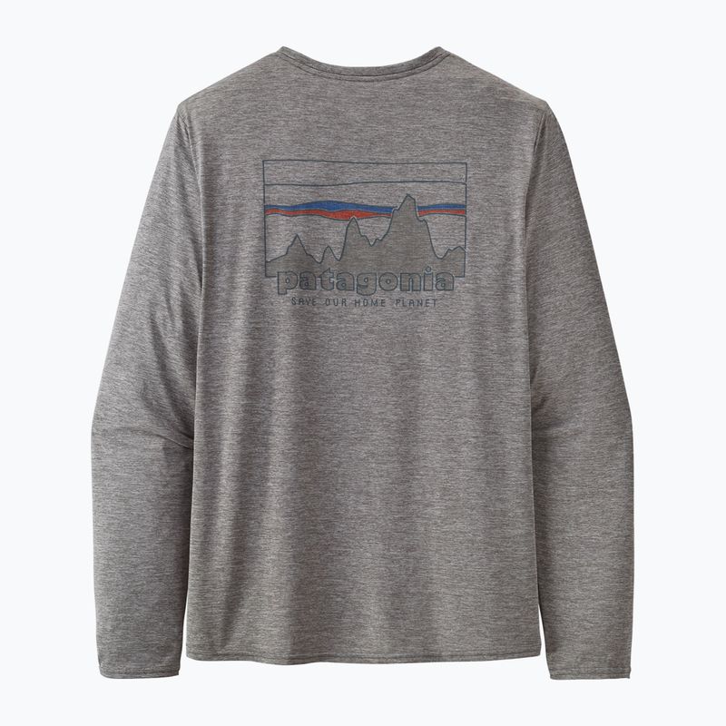 Pánské tričko Patagonia Cap Cool Daily Graphic 73 Longsleeve skyline/feather grey  4