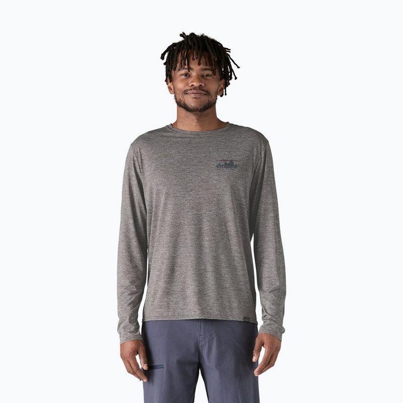 Pánské tričko Patagonia Cap Cool Daily Graphic 73 Longsleeve skyline/feather grey 2