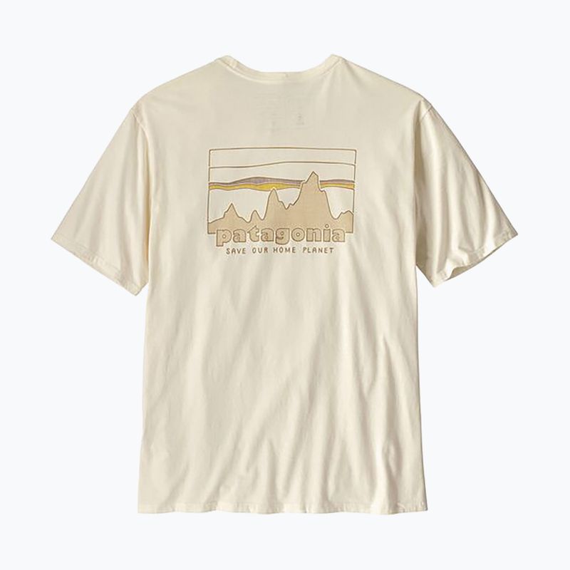 Pánské tričko Patagonia '73 Skyline Organic birch white 5