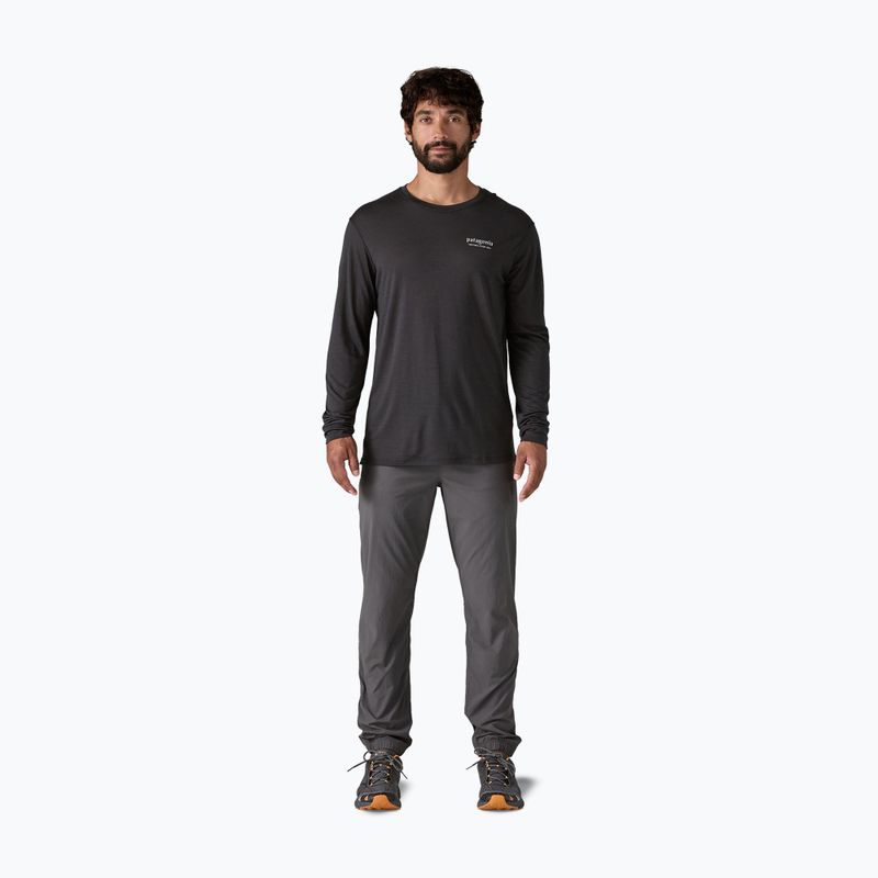 Pánské tričko Patagonia Cap Cool Merino Blend Longsleeve Graphic heritage header/black 2