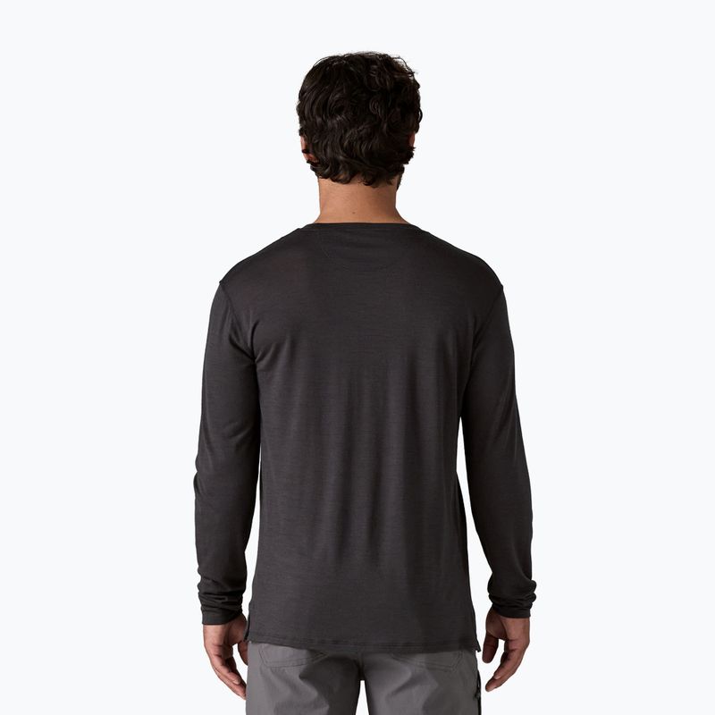 Pánské tričko Patagonia Cap Cool Merino Blend Longsleeve Graphic heritage header/black 3