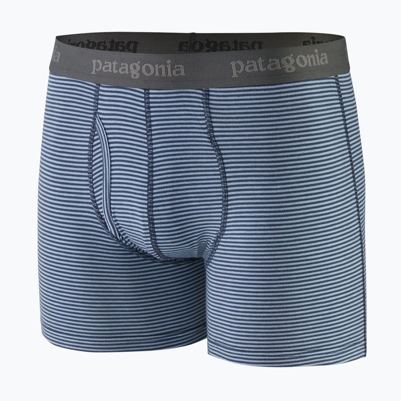 Pánské boxerky Patagonia Essential 3" fathom stripe/new navy