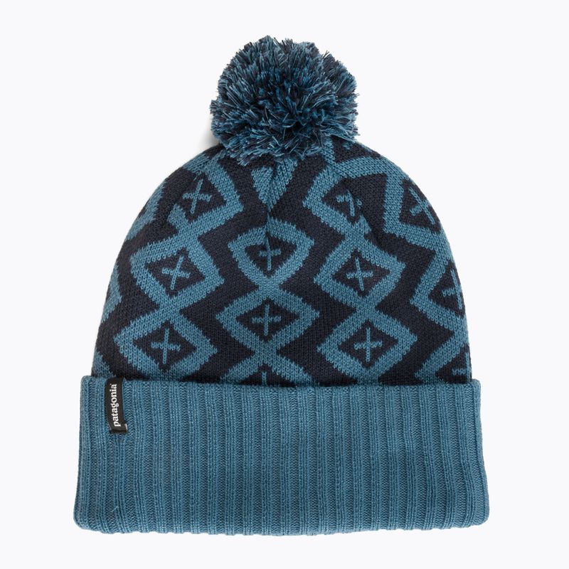 Zimní čepice Patagonia Powder Town Beanie perennial pinecone/wavy blue 5