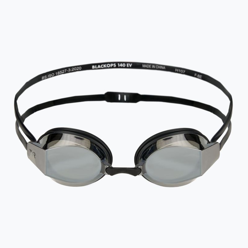 Plavecké brýle TYR Blackops 140 Ev Racing Mirrored silver/black/black 2