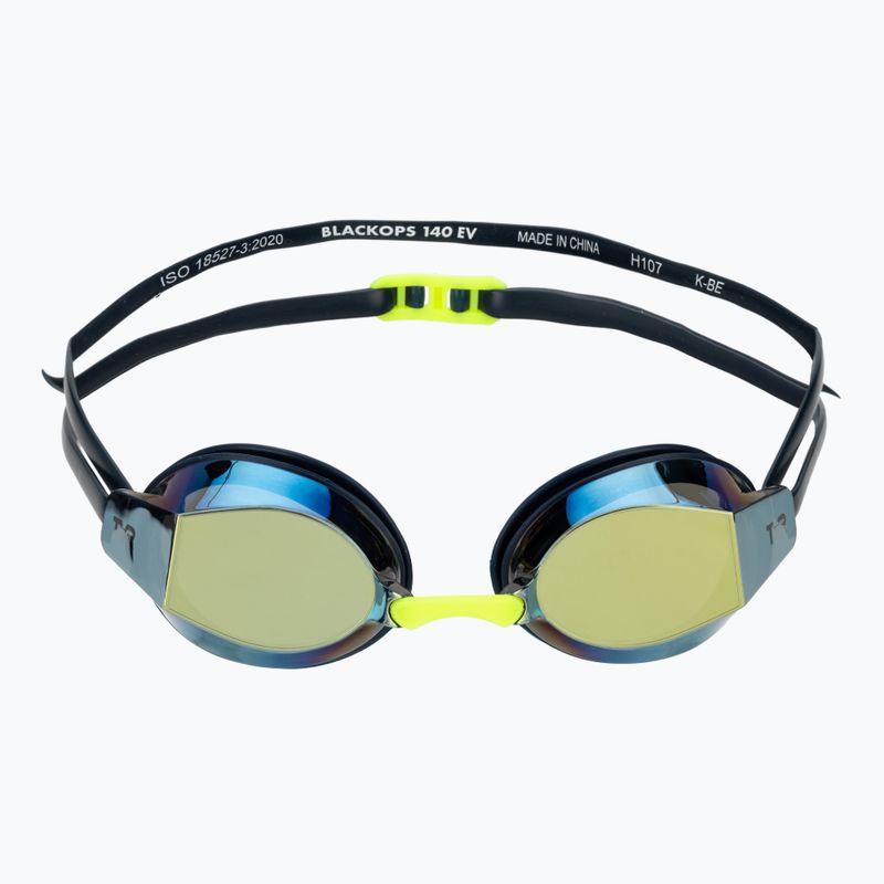 Plavecké brýle TYR Blackops 140 Ev Racing Mirrored gold/navy/yellow 2