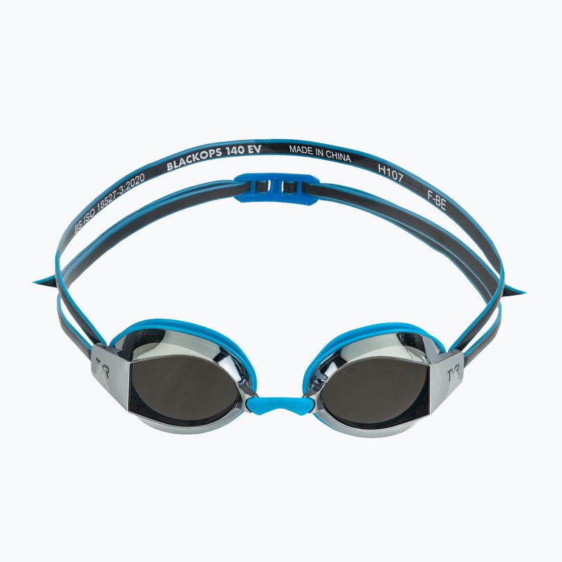 Dětské plavecké brýle TYR Blackops 140 Ev Racing Mirrored silver/ blue/ black 2