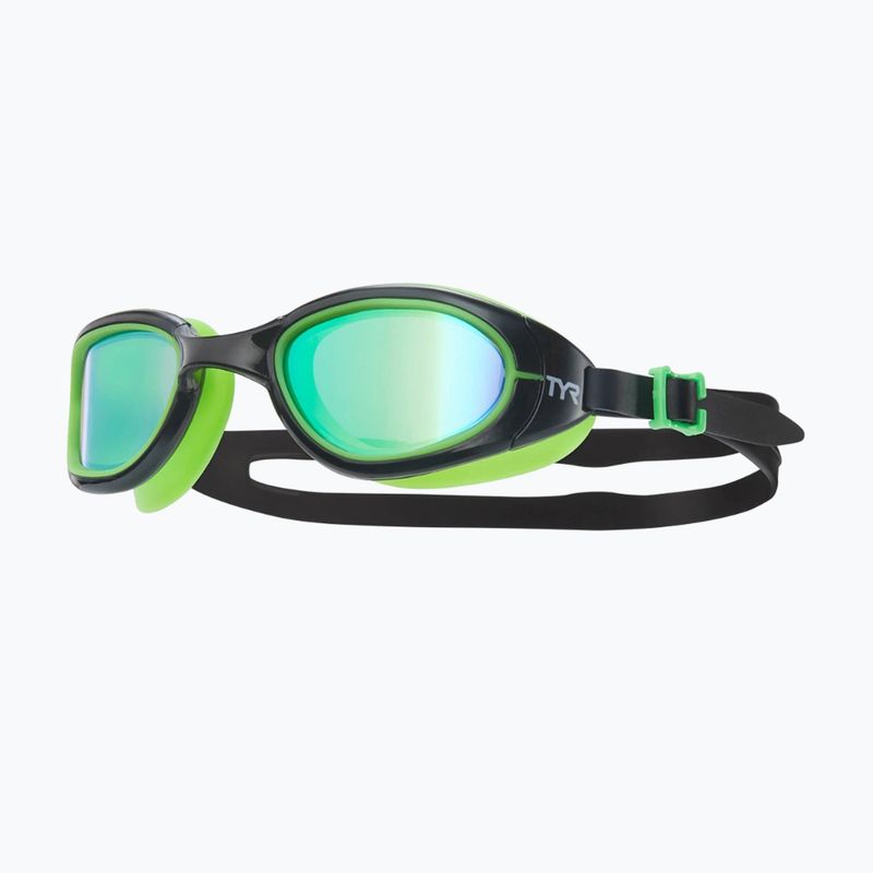 Plavecké brýle TYR Special Ops 2.0 Mirrored green/ black/ fluo green