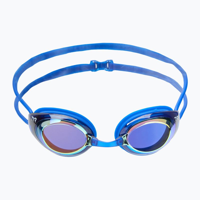 Plavecké brýle TYR Blackhawk Racing Mirrored gold/ royal 2