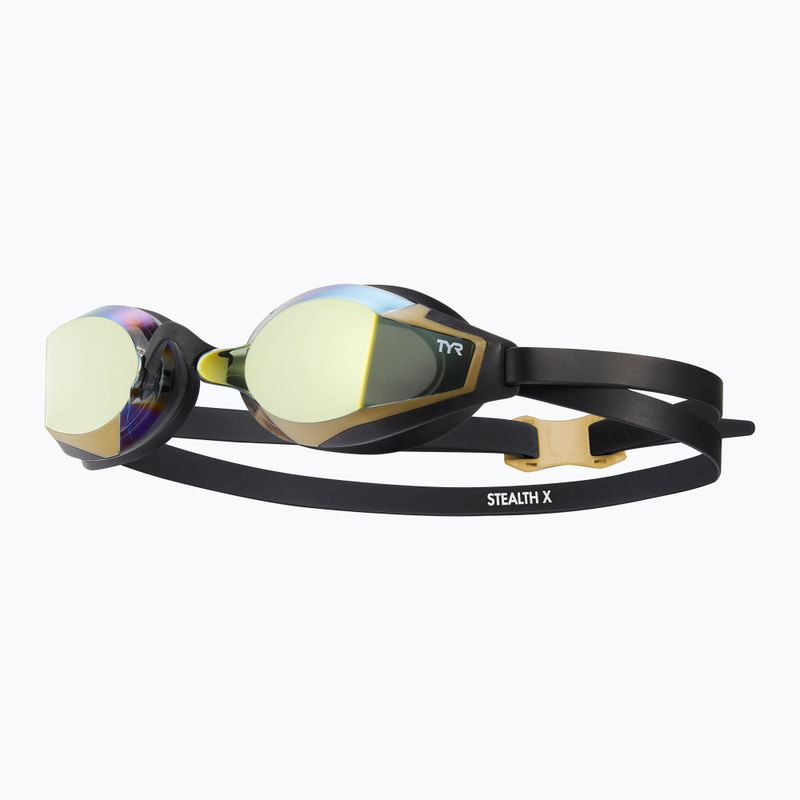 Plavecké brýle TYR Stealth-X Performance Mirrored gold/ black/ black