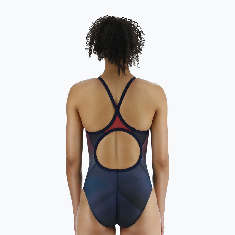 Dámské jednodílné plavky TYR Forge Diamondfit red/multi 6