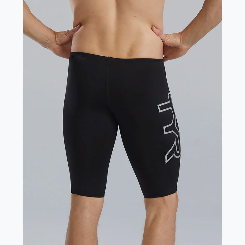 Pánské plavky TYR Soild Large Logo Jammer black 2