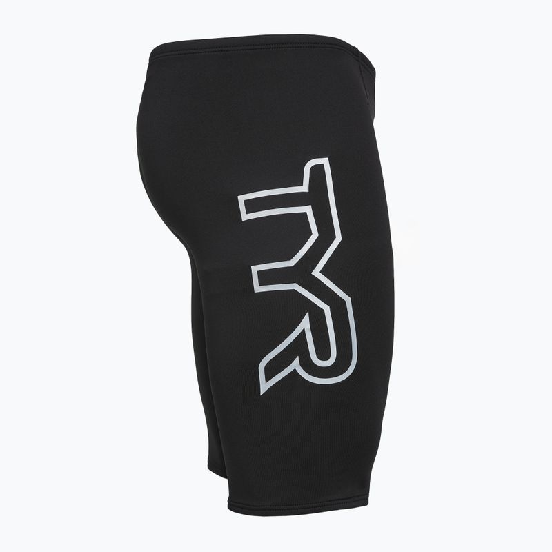 Pánské plavky TYR Soild Large Logo Jammer black 5