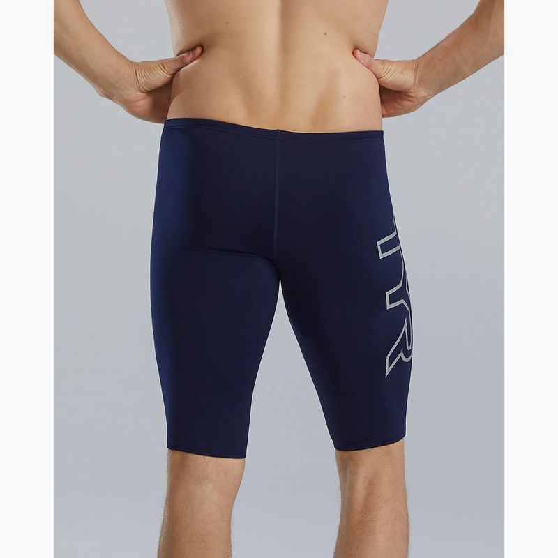 Pánské plavky TYR Soild Large Logo Jammer navy 6