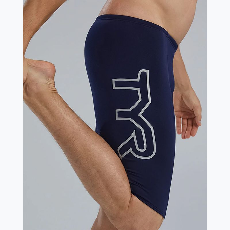 Pánské plavky TYR Soild Large Logo Jammer navy 9