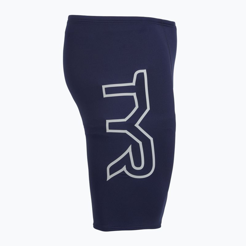 Pánské plavky TYR Soild Large Logo Jammer navy 3