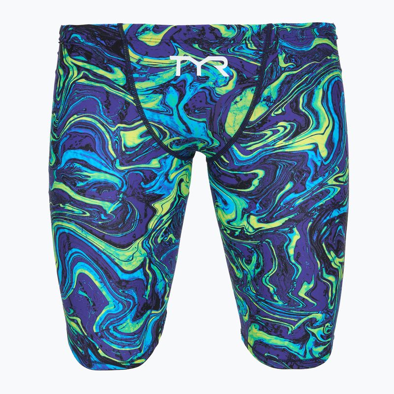 Pánské plavecké jammery TYR Thresher Jammer Hyperblitz blue/green
