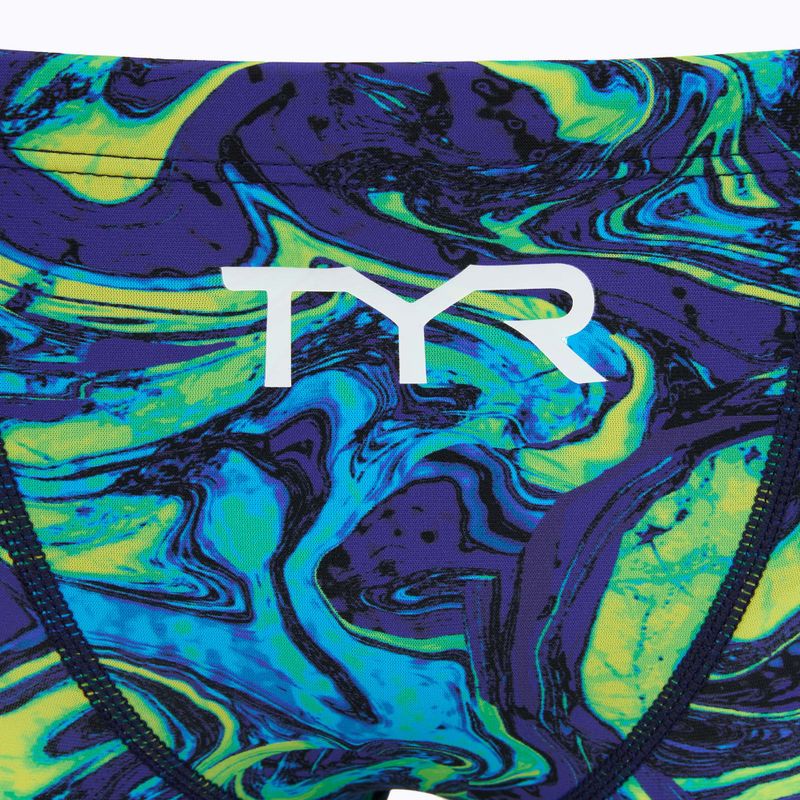 Pánské plavecké jammery TYR Thresher Jammer Hyperblitz blue/green 3