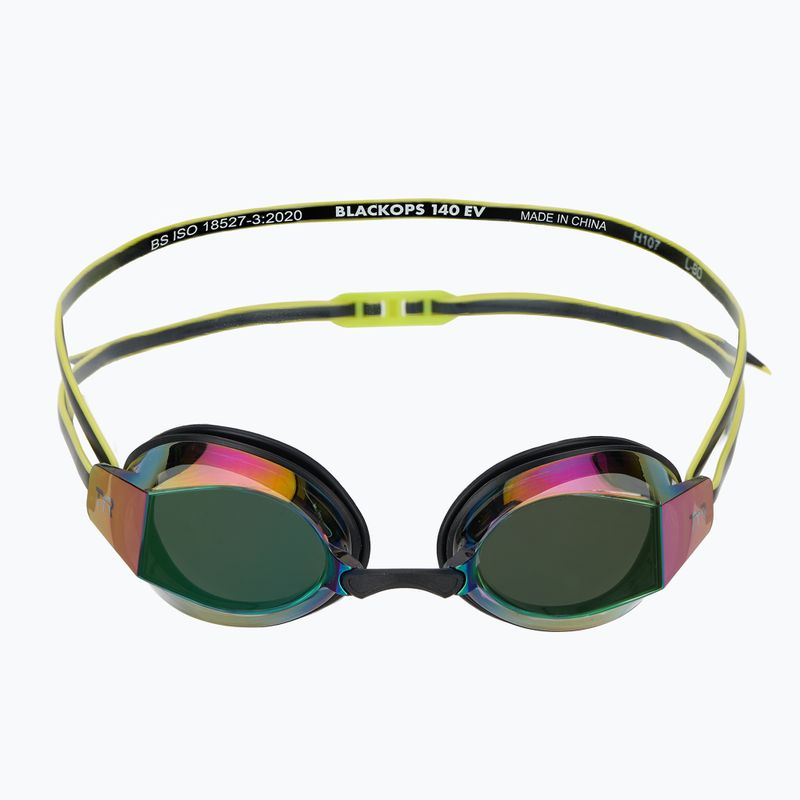 Plavecké brýle TYR Blackops 140 Ev Racing Mirrored fluo green/black 2