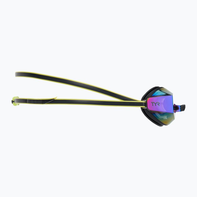 Plavecké brýle TYR Blackops 140 Ev Racing Mirrored fluo green/black 3