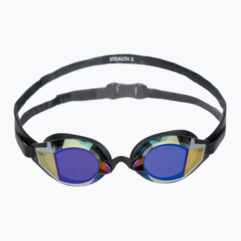 Plavecké brýle TYR Stealth-X Performance Mirrored purple/black 2