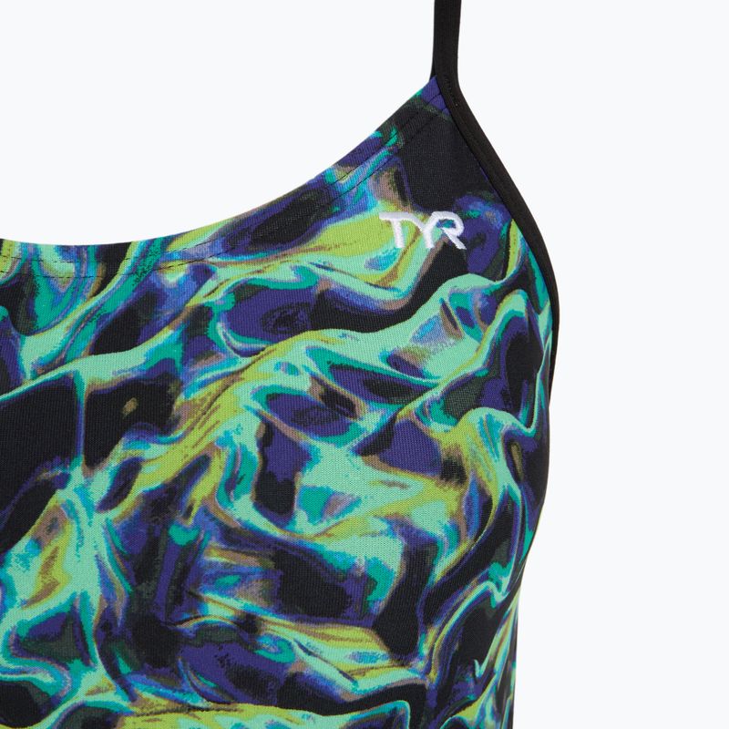 Dámské jednodílné plavky TYR Durafast Elite Energy Cutoutfit green 3