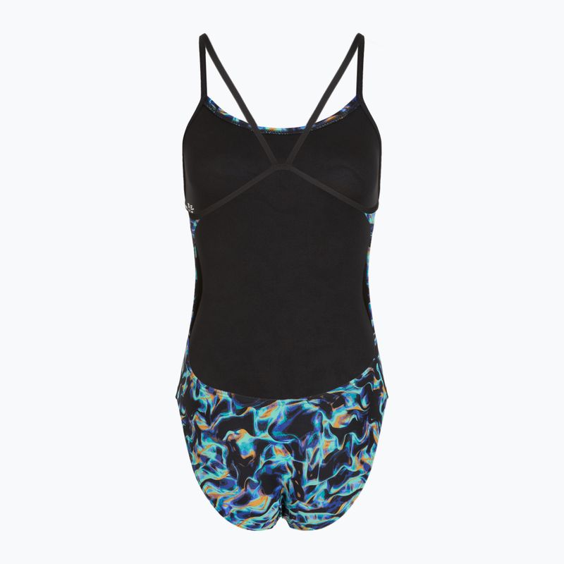 Dámské jednodílné plavky TYR Durafast Elite Energy Cutoutfit blue 2