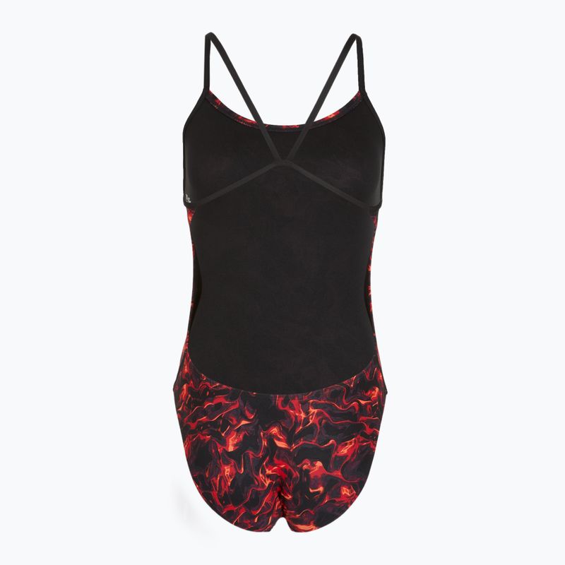 Dámské jednodílné plavky TYR Durafast Elite Energy Cutoutfit red 2
