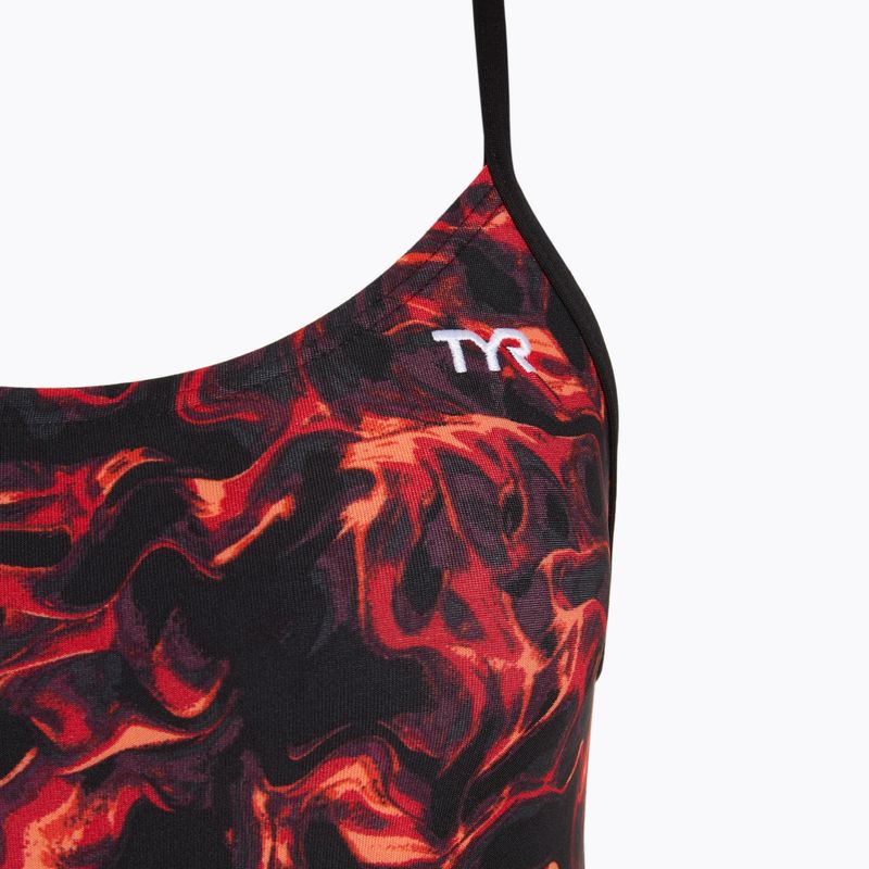 Dámské jednodílné plavky TYR Durafast Elite Energy Cutoutfit red 3