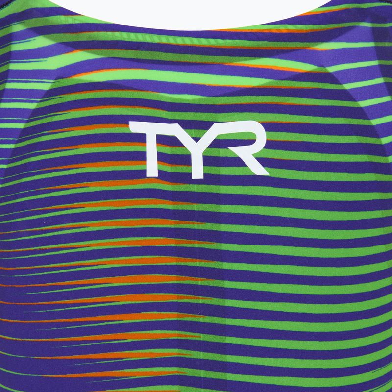 Dámské jednodílné plavky TYR Avictor 2.0 Luminins Open Back elec lime 3