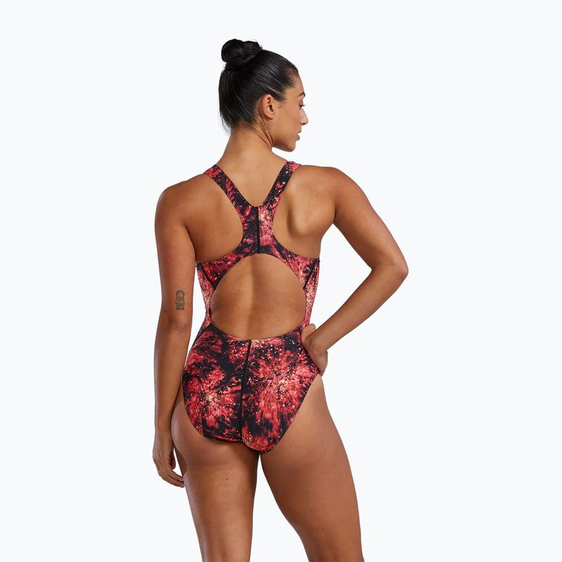 Dámské jednodílné plavky TYR Durafast Elite Radiant Flare Maxfit red 2