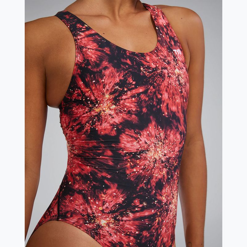Dámské jednodílné plavky TYR Durafast Elite Radiant Flare Maxfit red 7