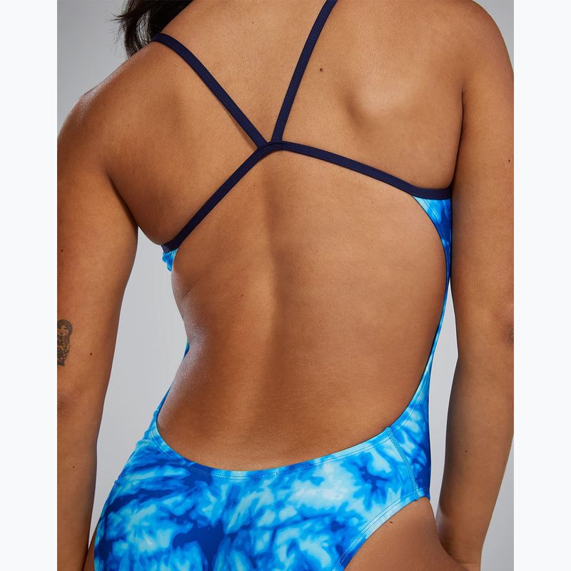 Dámské jednodílné plavky TYR Durafast Elite Azultec Cutoutfit ocean blue 6