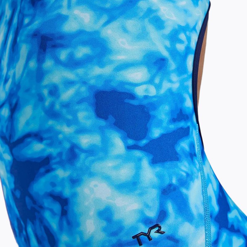 Dámské jednodílné plavky TYR Durafast Elite Azultec Diamondfit ocean blue 6