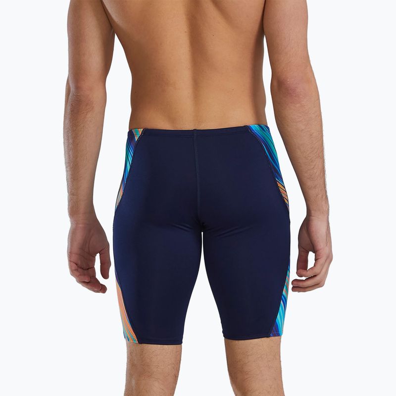 Pánské plavky jammer  TYR Durafast Elite Riptidal Jammer teal/orange 6