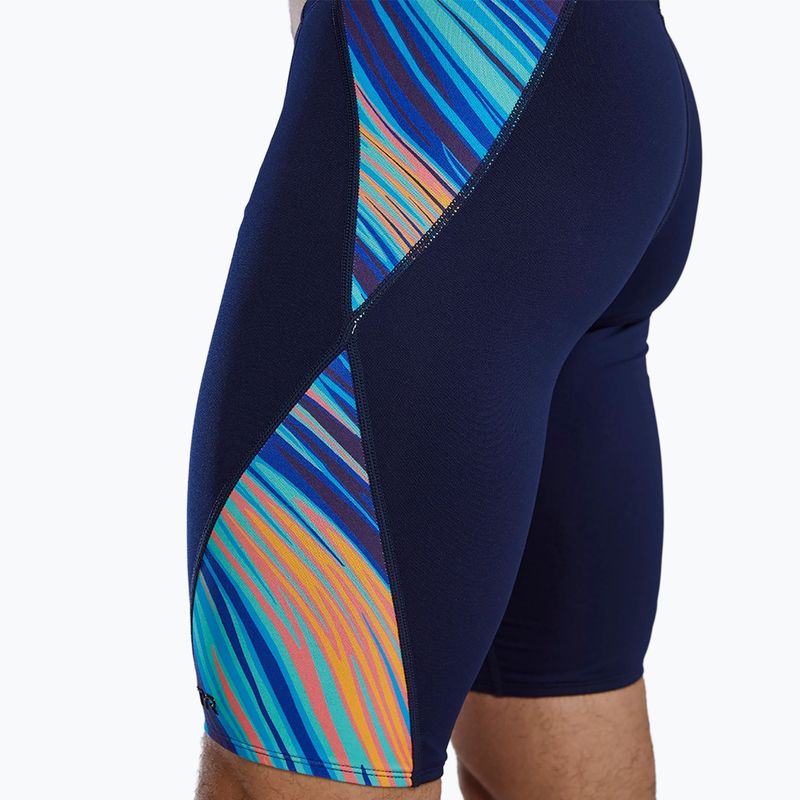 Pánské plavky jammer  TYR Durafast Elite Riptidal Jammer teal/orange 11